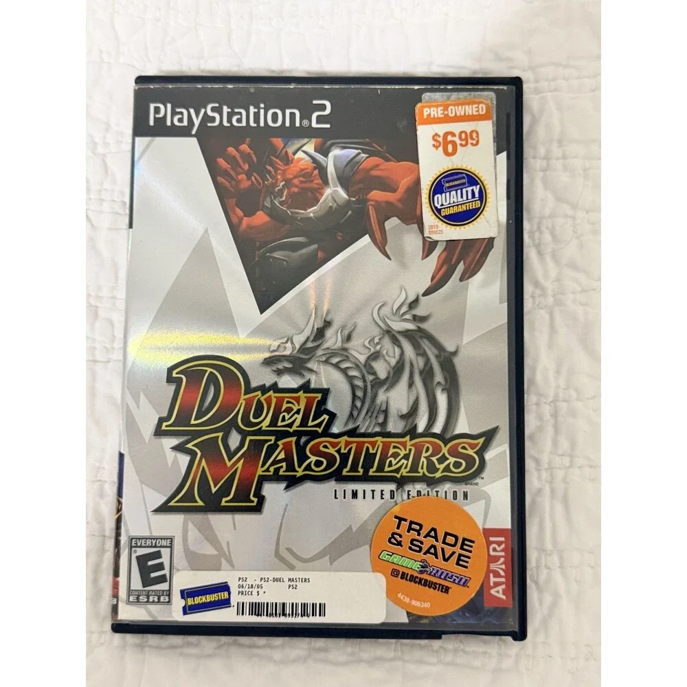 Playstation 2 DUEL MASTERS Limited Edition Game Used